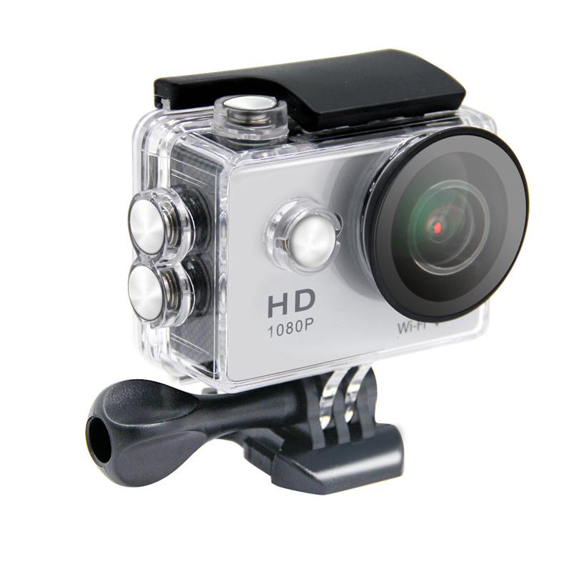 RICH Sport Action Camera 4K Ultra HD 1080p W9S Go Mini Helmet Cam WiFi 2.0" 140D pro Waterproof Sports Camera DV(Silver - Add 16G Card)