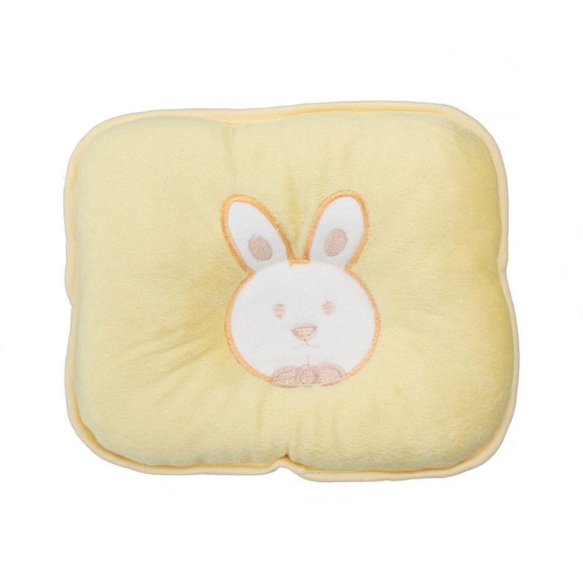 Cute Soft Infant Baby Pillow Bunny Head Shape Seven-hollow Fibre Yellow Lazada PH