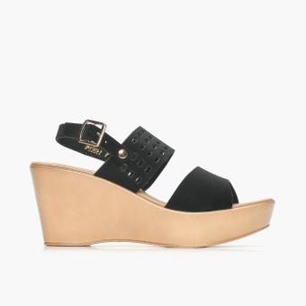 parisian sandals black