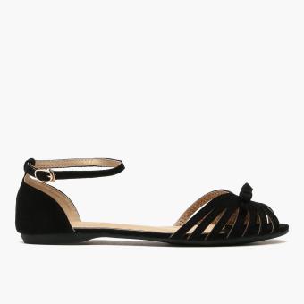 parisian sandals black