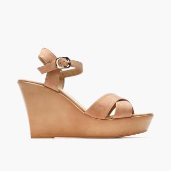 Parisian Ladies Steffa Wedge Sandals (Blush) | Lazada PH