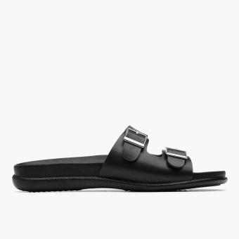 parisian sandals black