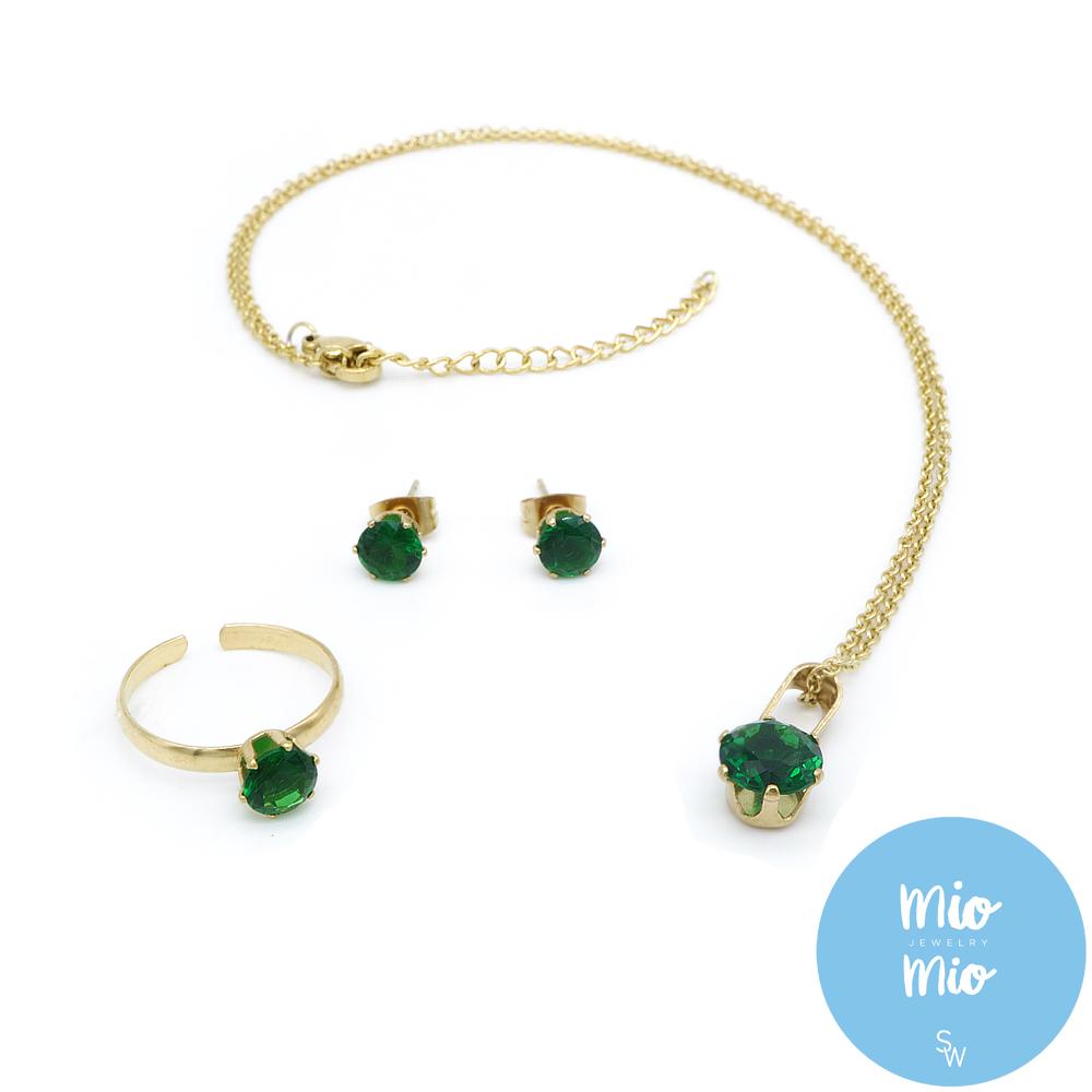 Silverworks Philippines List Philippines Silverworks X3373 18k Gold Plated May Birthstone Sets With Free Adjule Ring