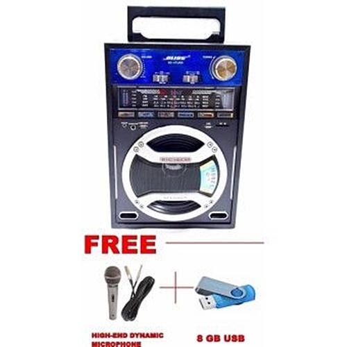 47URR1200W Portable Karaoke Speaker with Usb/sd/Karaoke/Aux in/Fm/Am Sw 1-2 4 band radio 47URR1200W Portable Karaoke Speaker with Usb/sd/Karaoke/Aux in/Fm/Am Sw 1-2 4 band radio