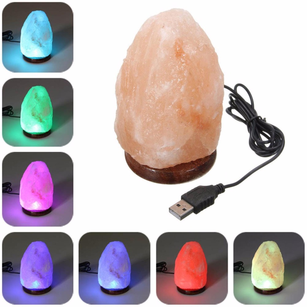 Fancyqube Hot Usb Himalayan Salt Lamp Crystal Rock Carved Multi Fancyqube Hot Usb Himalayan Salt Lamp Crystal Rock Carved Multi Color Auto Changing Led Table Desk Night Light Decor Crafts Gift Orange