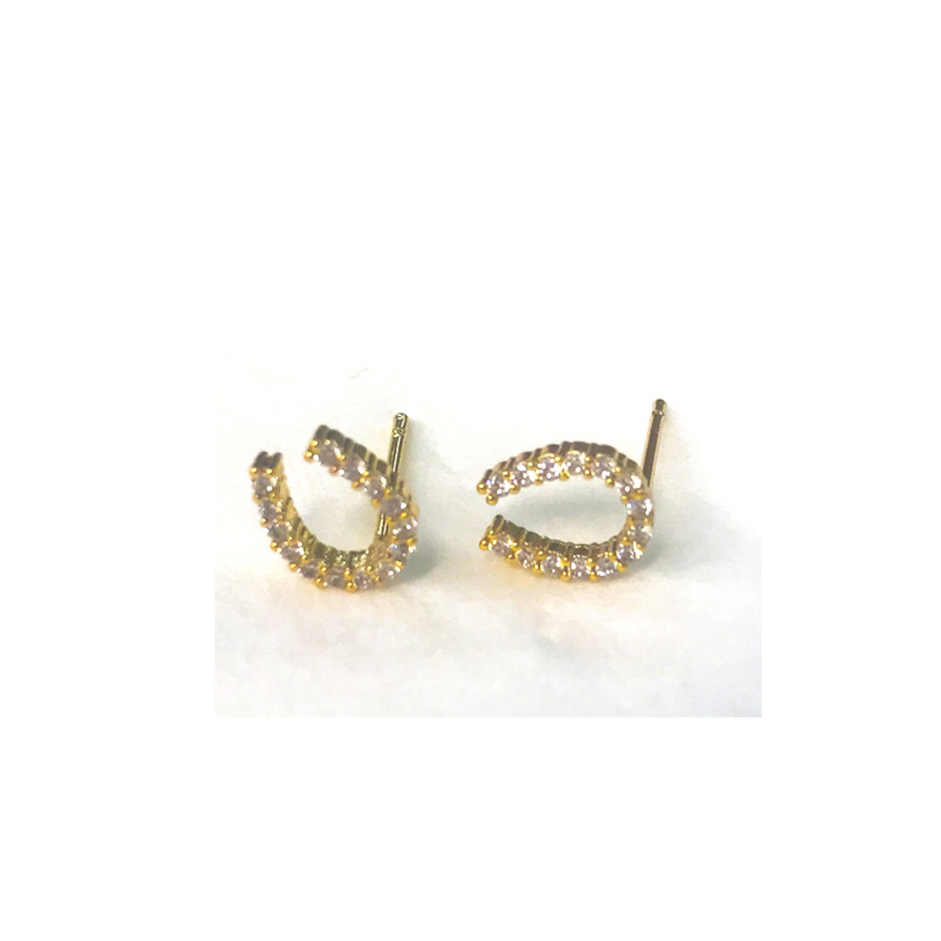 Mens Earrings For Stud Men Online Brands S Horse Shoe Stud Earrings In Gold
