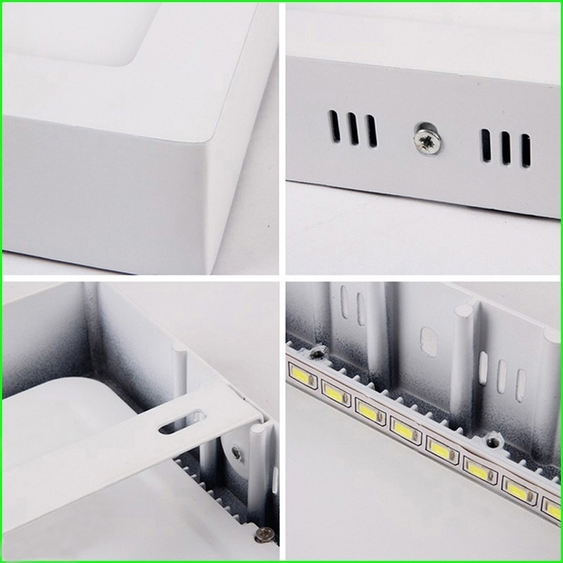 Jiawen Led Panel Light 18w Cool White Surface Mounted Ceiling Led Chip Model 2835 Smd Chips Number Of 90pcs Color Cold White Temperature 6000 6500k For Home Lighting Bookshelf