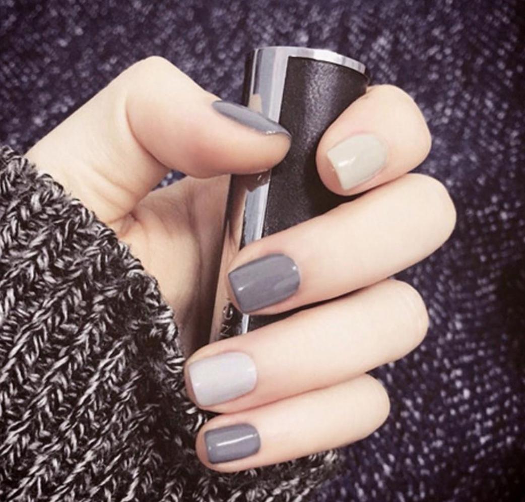 Nude and Grey Fake and Faux Nails Philippines