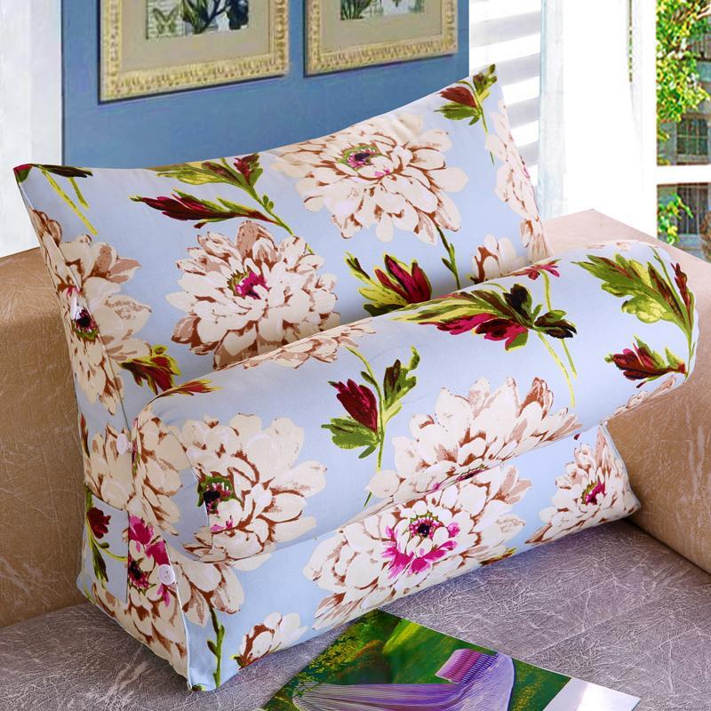 Bed Back throw pillow Sofa Triangle throw pillow Office Chair Backrest Lumbar Support Pillow Neck Guard Back throw pillow Bedside da bao zhen