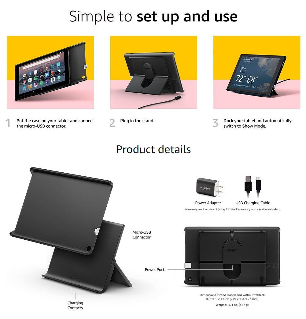 Amazon All New Show Mode Charging Dock For Fire Hd 8 Compatible With Juangadget