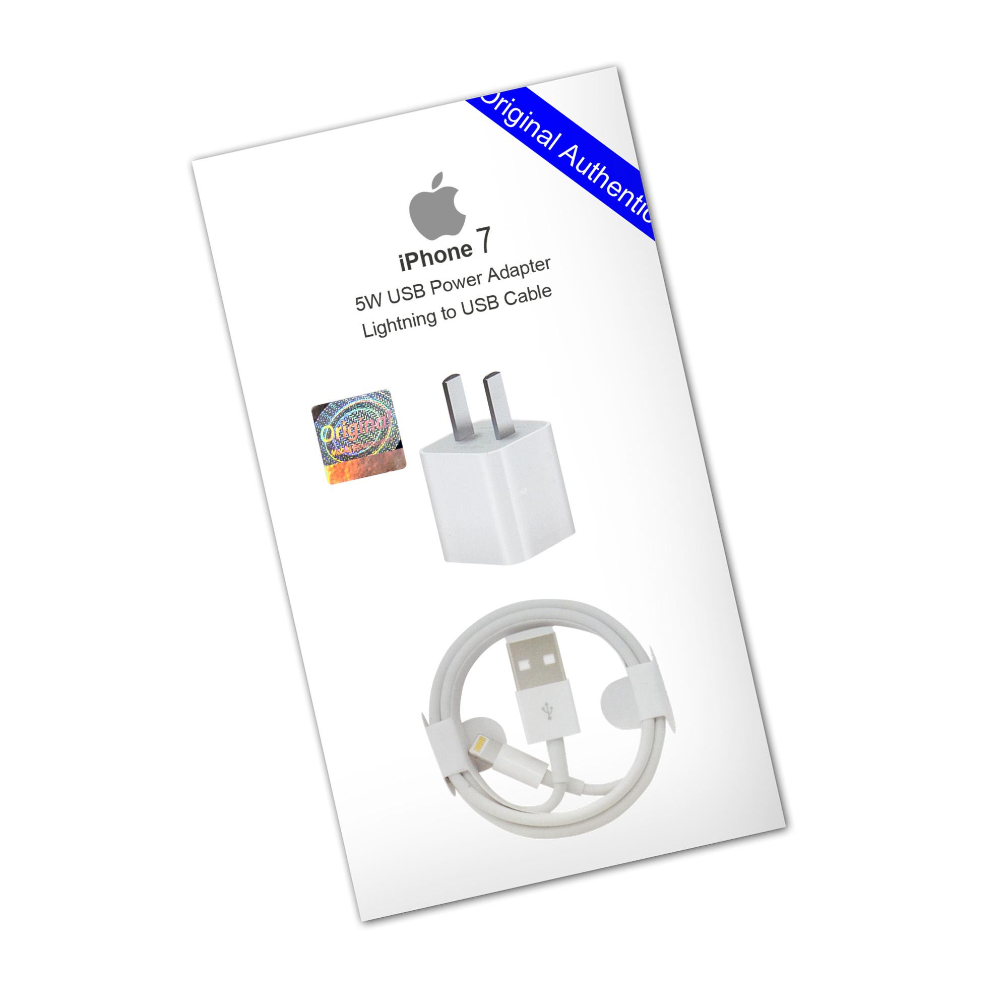Original Apple 5W Charger With Lightning Cable For IPhone 5/5c/6/6+/7/7+ June 2018 - 4 Original Apple 5W Charger with Lightning Cable for iPhone 5/5c/6/6+/7/7+ - 4