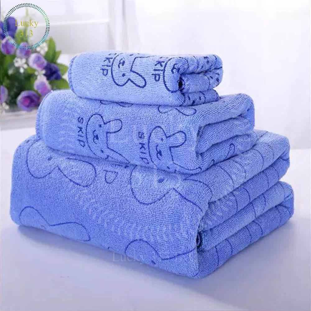 3 in 1 Bath towel Blue