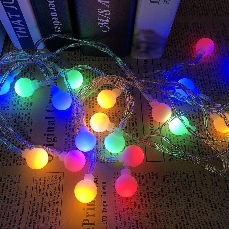 【Must-have】 5M 40 Bóng Đèn LED Quả Cầu Cổ Tích Đèn Dây LED Bóng Đèn Nhiều Màu Đám Cưới Vườn Giáng Sinh Ngoài Trời Đồ Trang Trí Cho Ngày Nghỉ Lễ 220V Rắc Cắm Châu Âu