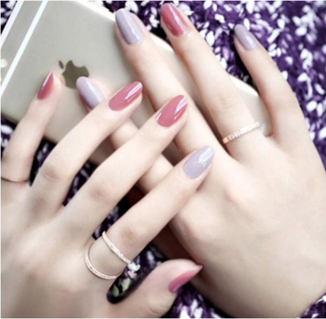 Red Purple Fake Faux Nails Philippines