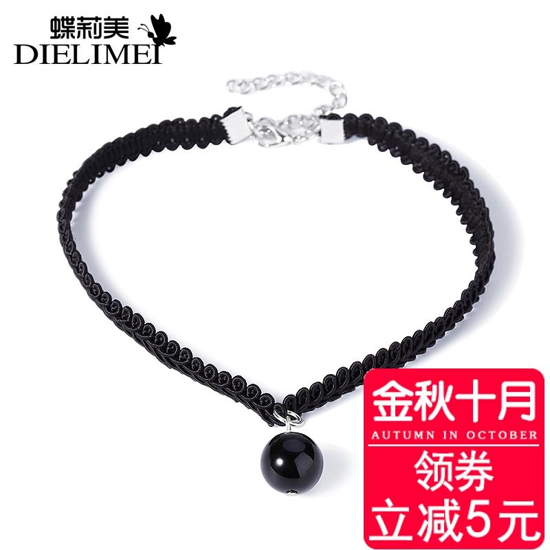 Kepribadian Leher Ornamen Choker Kalung Choker Kalung Mutiara Liontin Kalung Leher Hitam Tali Kalung Model Wanita