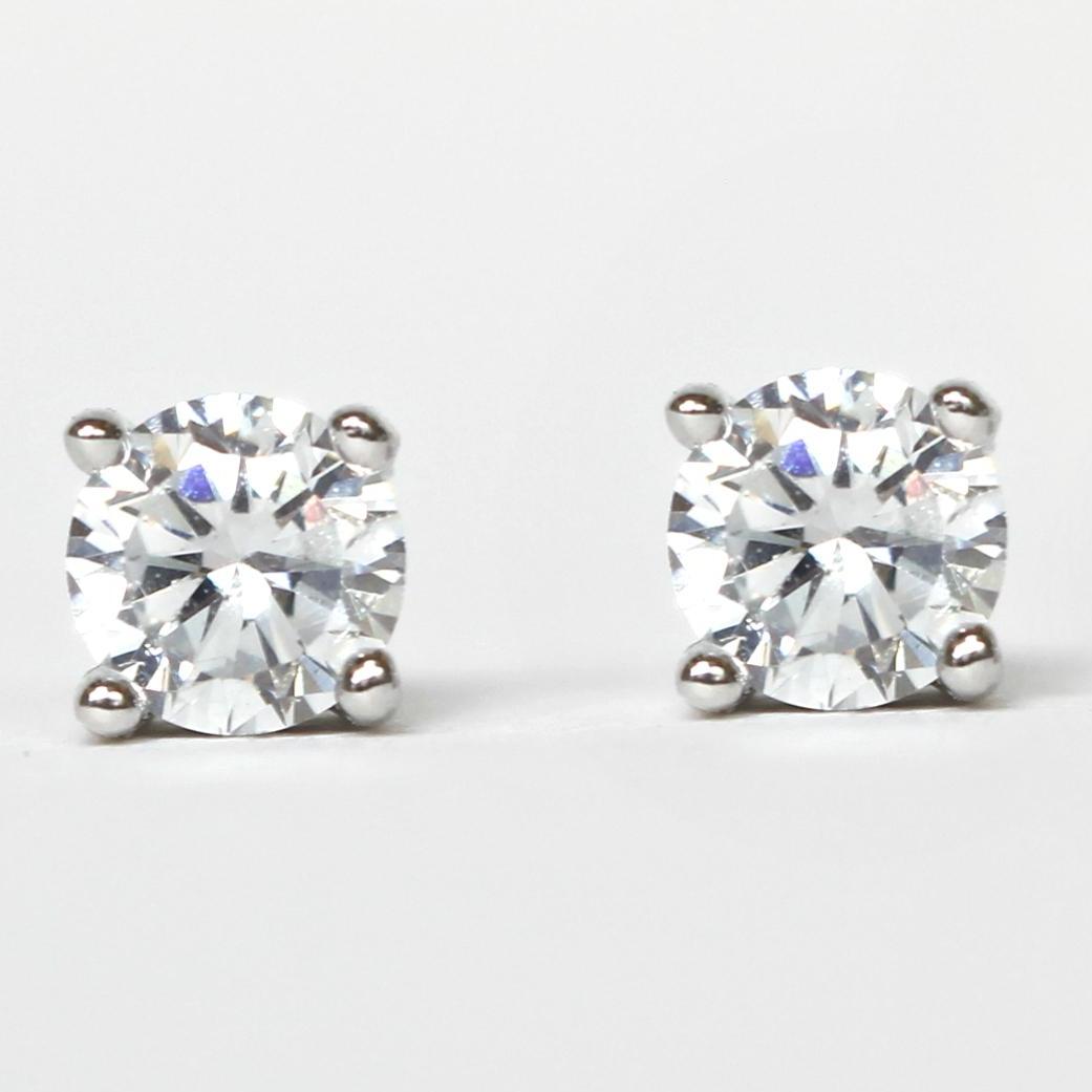 Stud Earrings For Pin Online Brands S 18k White Gold Plated Mini Stud Earrings