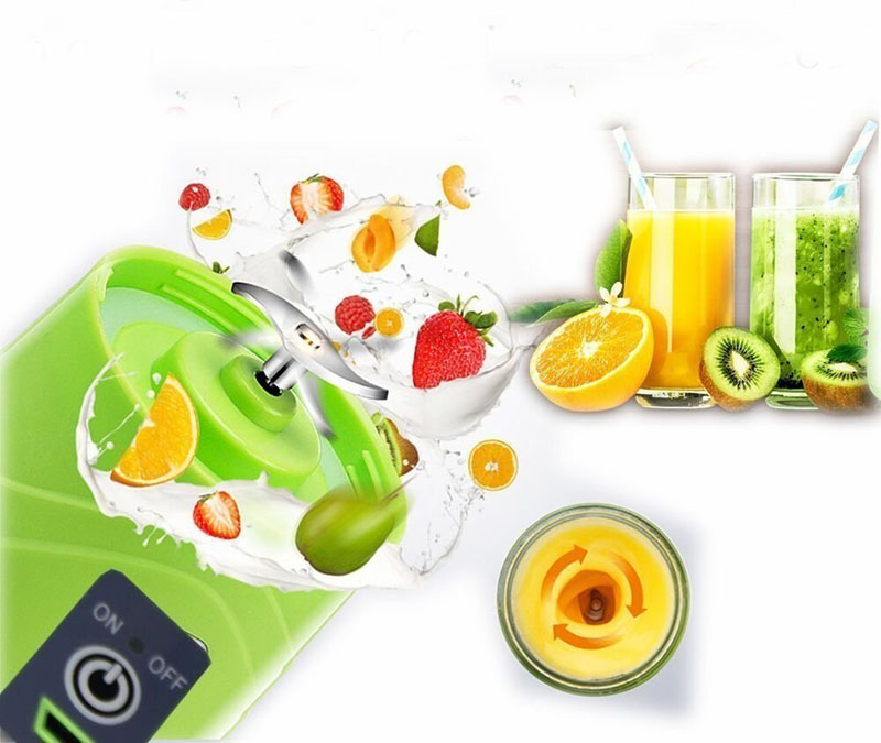 mini portable colorful electric fruit juicer blender