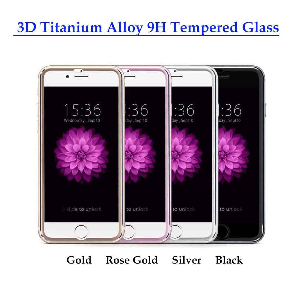 3D Tempered Glass For IPhone 7 Plus / IPhone 8 Plus Titanium Alloy Edge Screen Protector (Black) August 2018 - 4 3D Tempered Glass for iPhone 7 Plus / iPhone 8 Plus Titanium Alloy Edge Screen Protector (Black) - 4