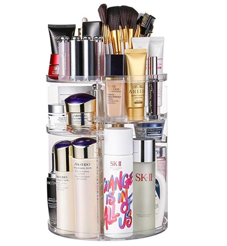 GW-288 360 Degree Rotation Makeup Organizer Adjustable Multi-Function Cosmetic Storage Box, Large Capacity, 7 Layers, Fits Toner, Creams, Makeup Brushes, Lipsticks and More Philippines