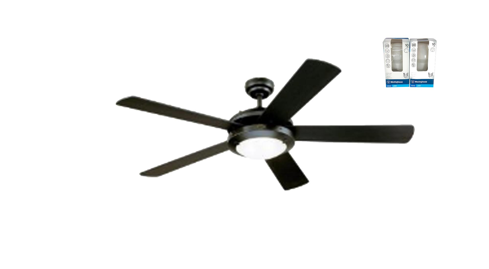Westinghouse Wh5c52bkd Ceiling Fan Philippines Westinghouse Comet Ceiling Fan 52 78016 Matte Black Led Bulb Included Philippines