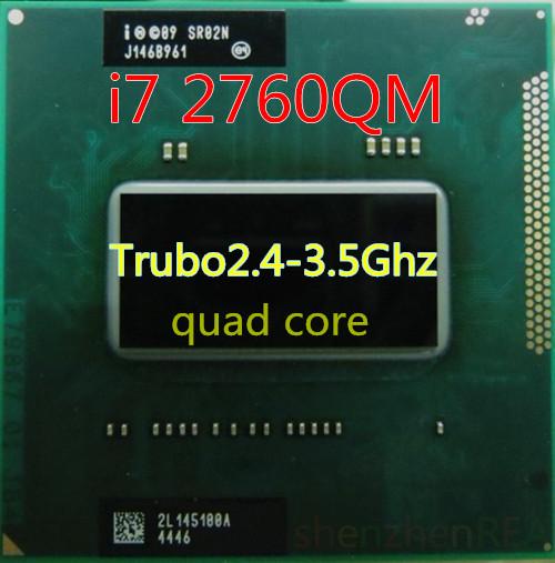 Intel Laptop Cpu I7 2760qm Laptop Cpu 2.4 GHz 3.5 GHz 6 M PGA988 Turbo Boost PGA Versi Resmi CPU Laptop 45 W DP Mulai dari-Intl