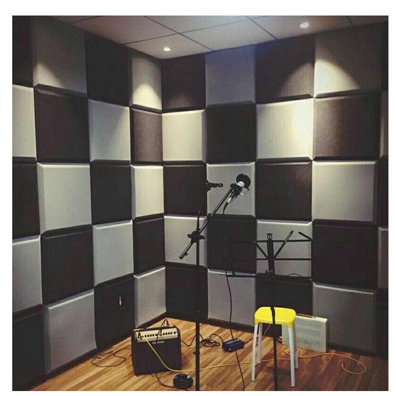 12 Pack Square Plate Acoustic Foam Soundproof Panel Recording Studio Ktv Sound Absorption Soundproof Sponge Wall Tiles 30x30x5cm