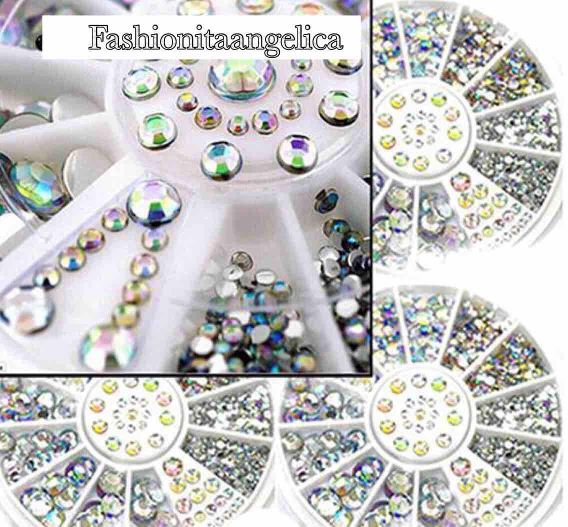 Luxury nail art crystal silver 5 sizes silver tip 3D art fashion Philippines
