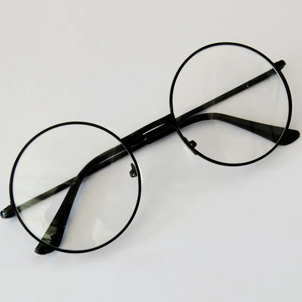 retro clear lens glasses