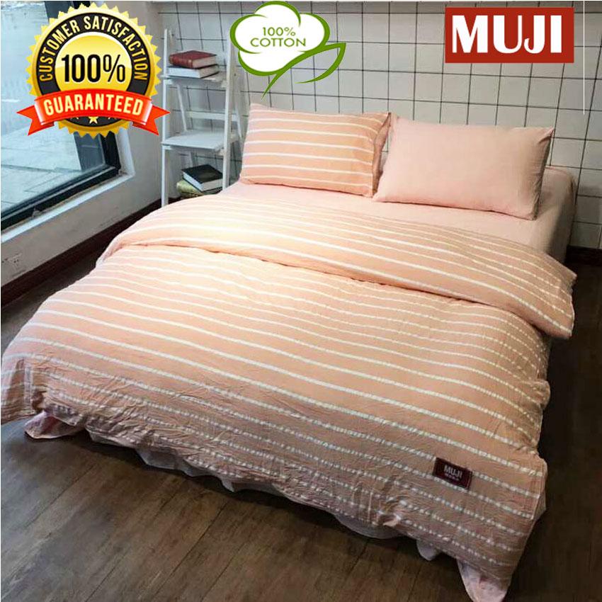 Bedding Sets For Set S Brands Review In Muji 4 In 1 Quality Assurance Free Size Pure Cotton Smooth Touch Bed Sheet Proven