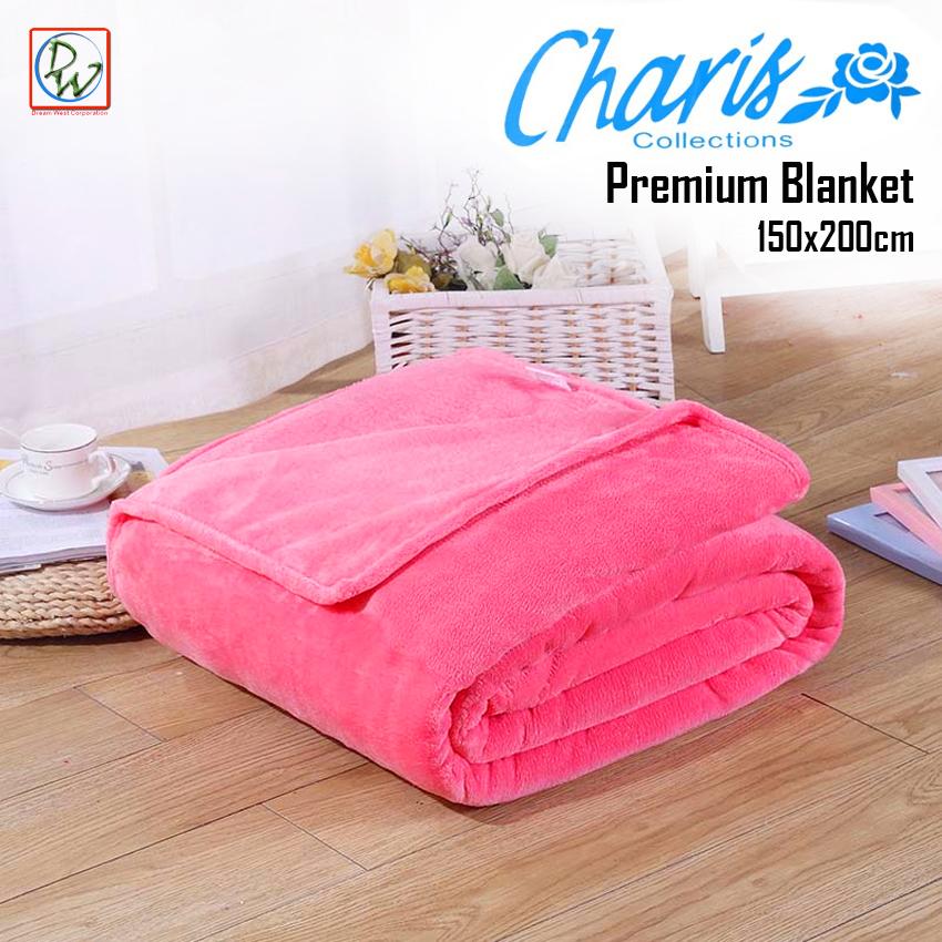 Semi Polar Fleece Blanket Soft Charis Collection Premium Blanket 150x200cm (Pink)