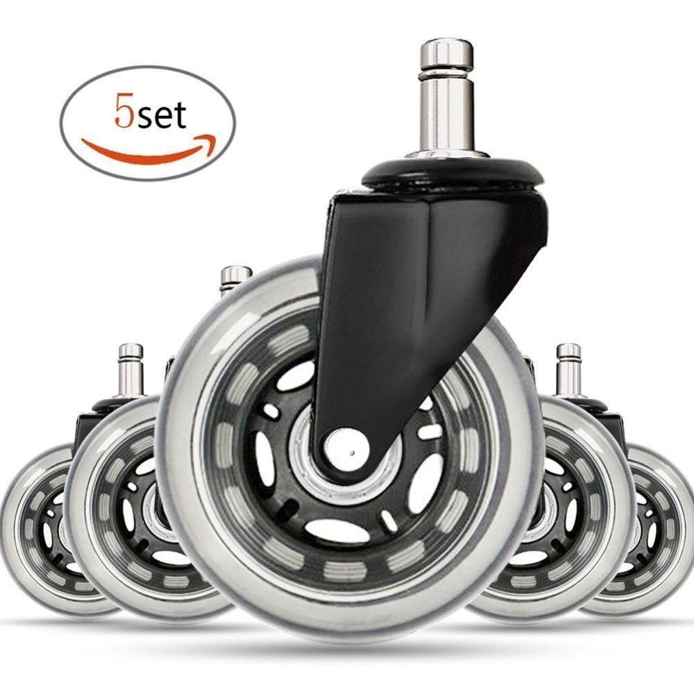 Office Chair Caster 3 Replacement Rubber Set Of 5 Specifications Of Office Chair Caster 3 Replacement Rubber Set 5 Rollerblade Style Cater Wheels For Hardwood Floor Home And Intl