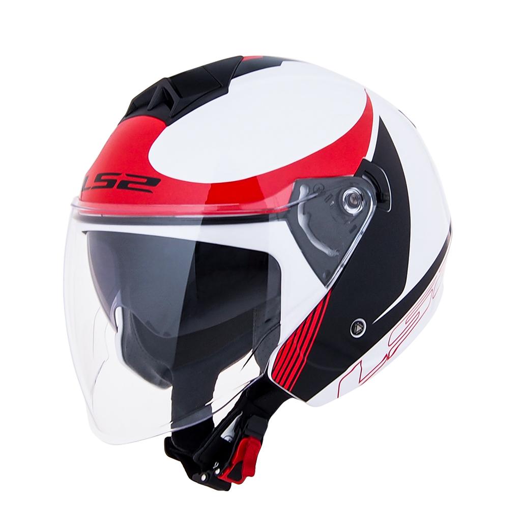 Open Face Motorcycle Helmet With Retractable Sun Visor