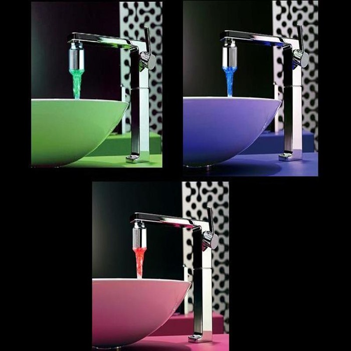 Elegant Led Water Faucet Stream Light 7 Colors Changing Glow