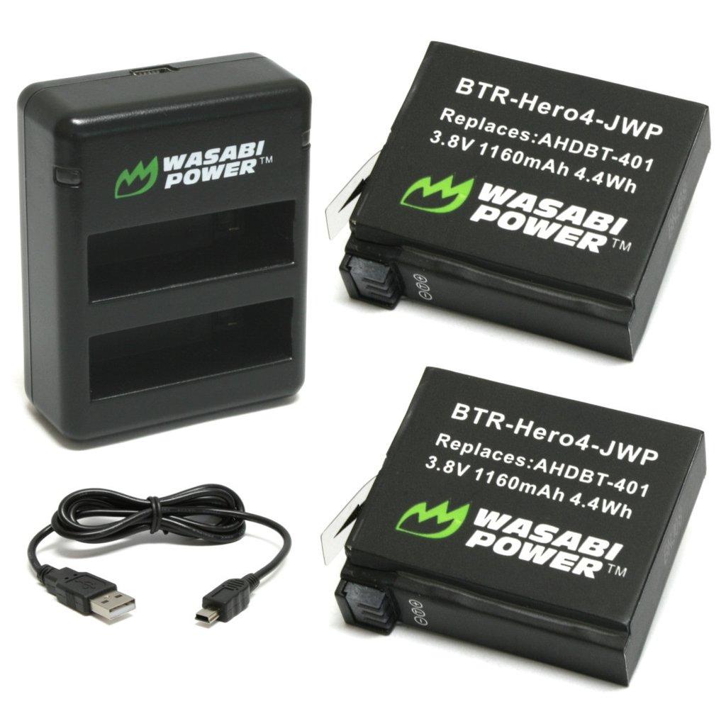 Wasabi Power Battery For Gopro Hero4 2 Pack And Dual Charger Juangadget