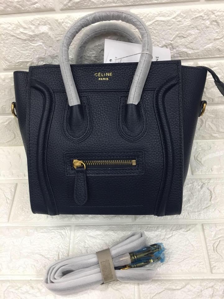Celine Philippines Bags For Women Prices Celine Paris Authentic Nano Size Luggage Tote Bag Dark Blue