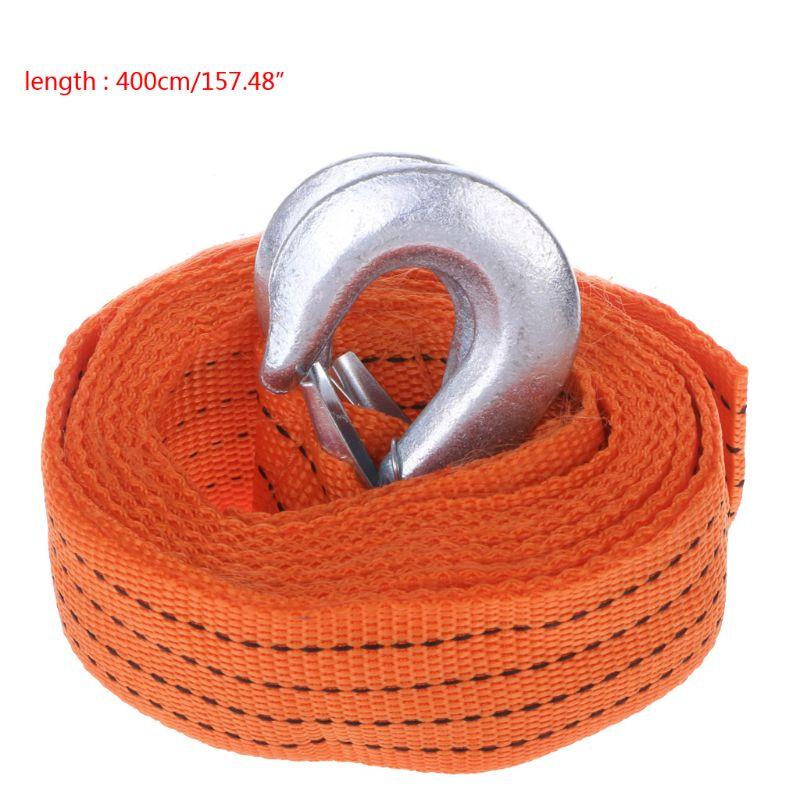 4M Heavy Duty Tow Rope Towing Belt 3 And 5 Tons Tow Strap with 2 Safety