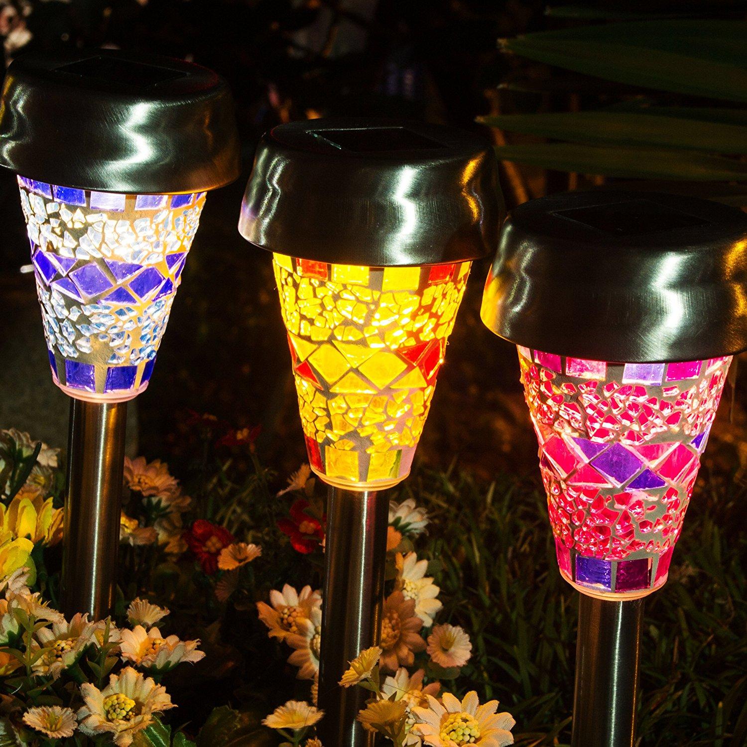 Solar Philippines List Led Light Set For Lazada Outdoor Solar Garden Lights 3 Pack Mosaic Powered Stake