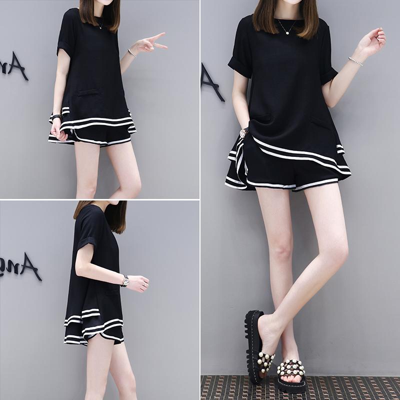 Europe Station 2Pcs/Set Casual Kain Linen Musim Panas Baru