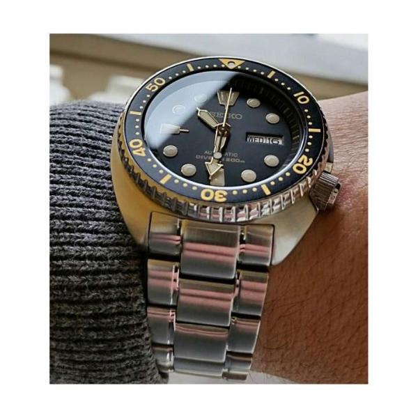 Seiko Black With Gold Turtle Prospex Diver's Men's Stainless Steel Strap Watch SRP775K1 August 2018 - 5 Seiko Black with Gold Turtle Prospex Diver's Men's Stainless Steel Strap Watch SRP775K1 - 5