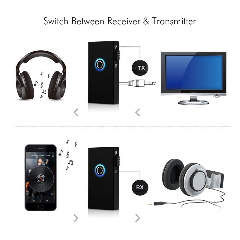 Mini Portable 35mm 2 In 1 Wireless Bluetooth Transmitter And