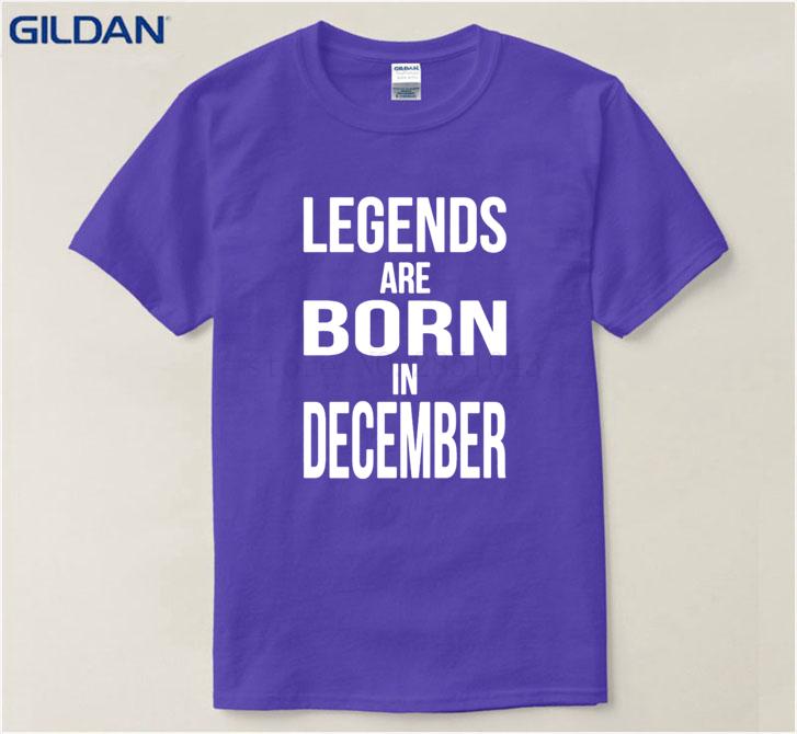 Lucu Kaos Katun Pria Merek Gildan Lahir Di Kaus Desember Pria T Shirt Fashion Mode Terkini Leher O Tshirt Top Quality- internasional