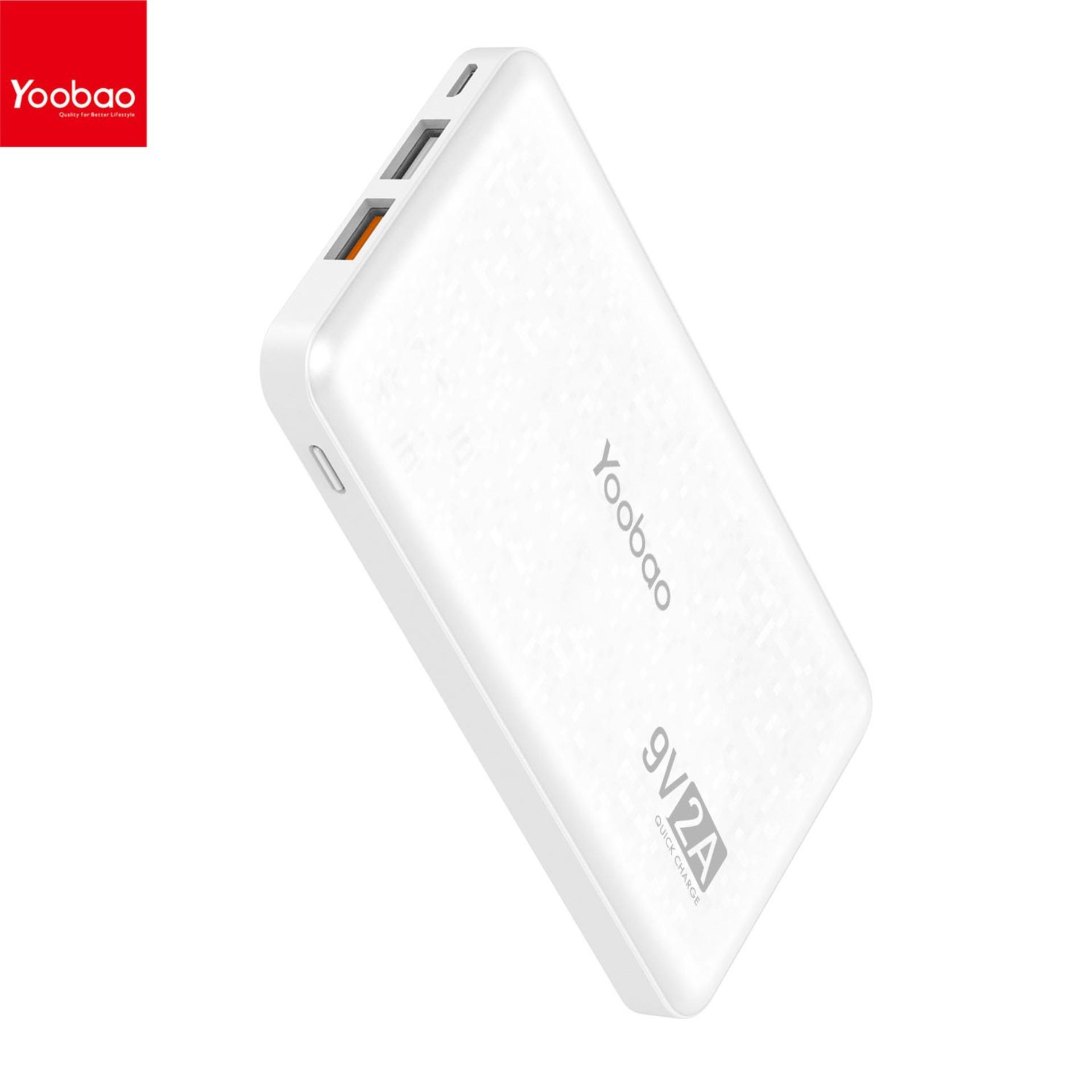 Yoobao Philippines Yoobao price list Yoobao Powerbank & Battery YOOBAO Q12 mAh Quick Charge Power Bank White