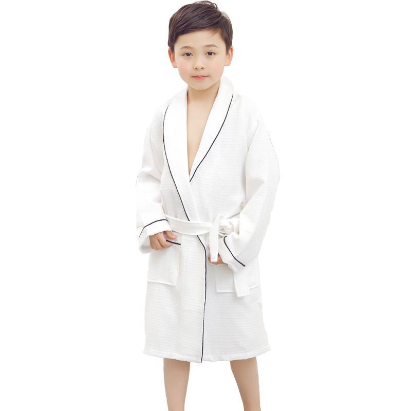 Nơi bán Suối Nước Nóng 100% Cotton Con Trai Mùa Hè Loại Mỏng Đồ Ngủ Áo Choàng Tắm
