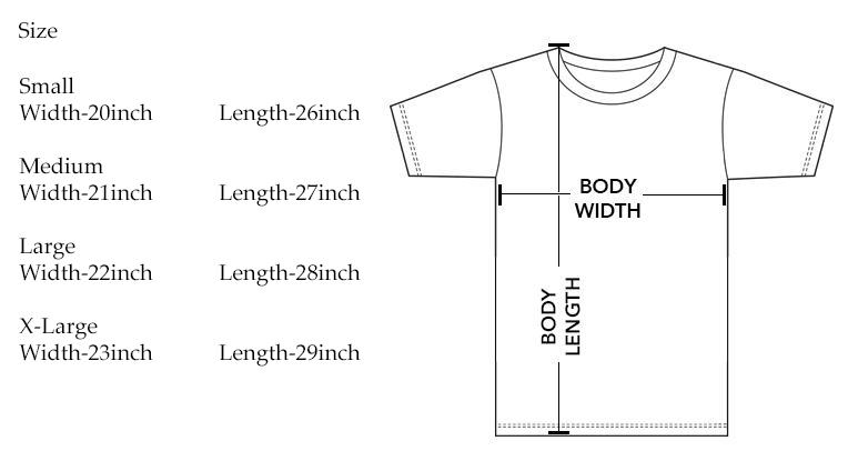 Undefeated Clothing Size Chart