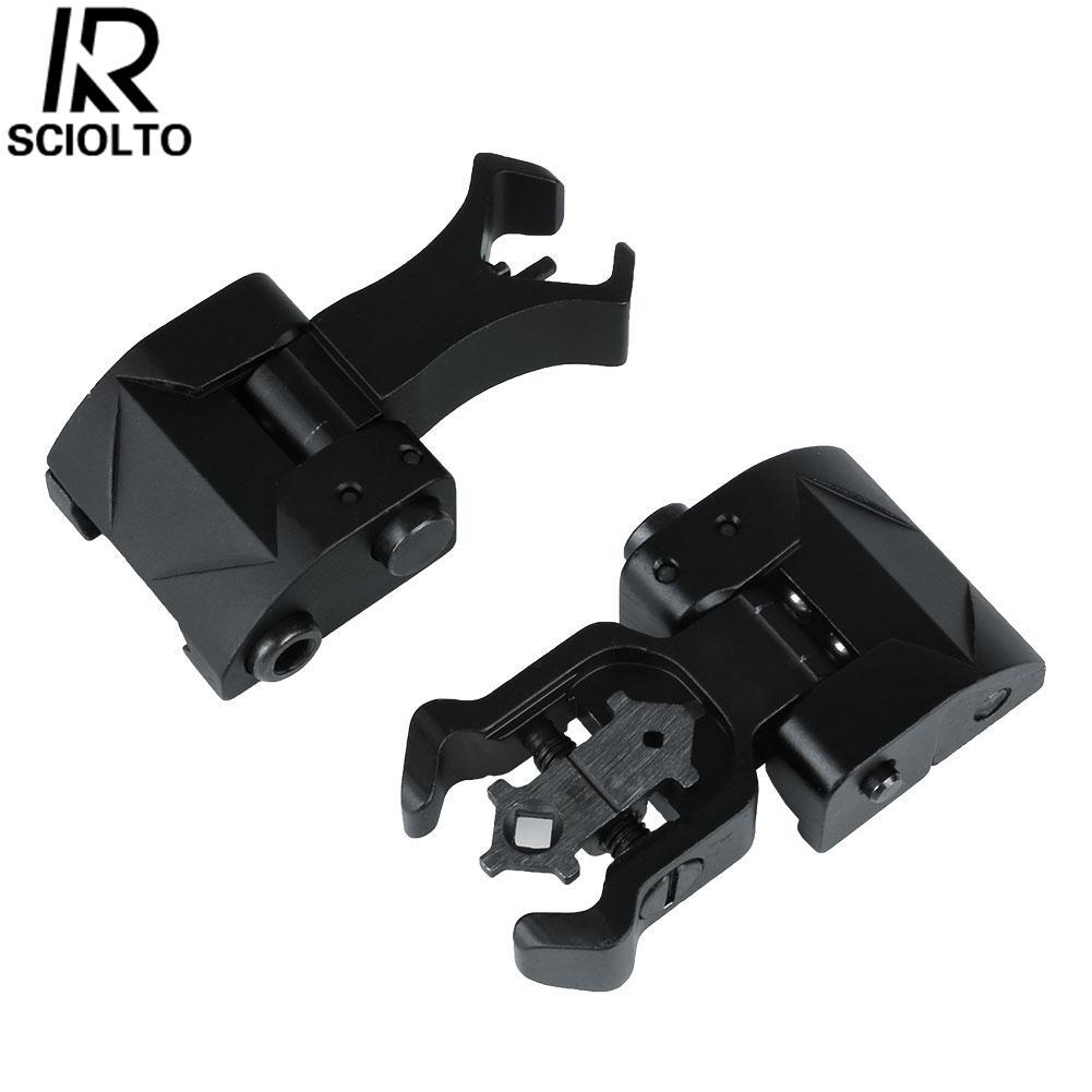 SCIOLTO SPORTS:Rapid Transition Flip Up Front Rear Folding Iron Metal Sight Set Back Up Hunting - Intl August 2018 - 2 SCIOLTO SPORTS:Rapid Transition Flip Up Front Rear Folding Iron Metal Sight Set Back Up Hunting - intl - 2