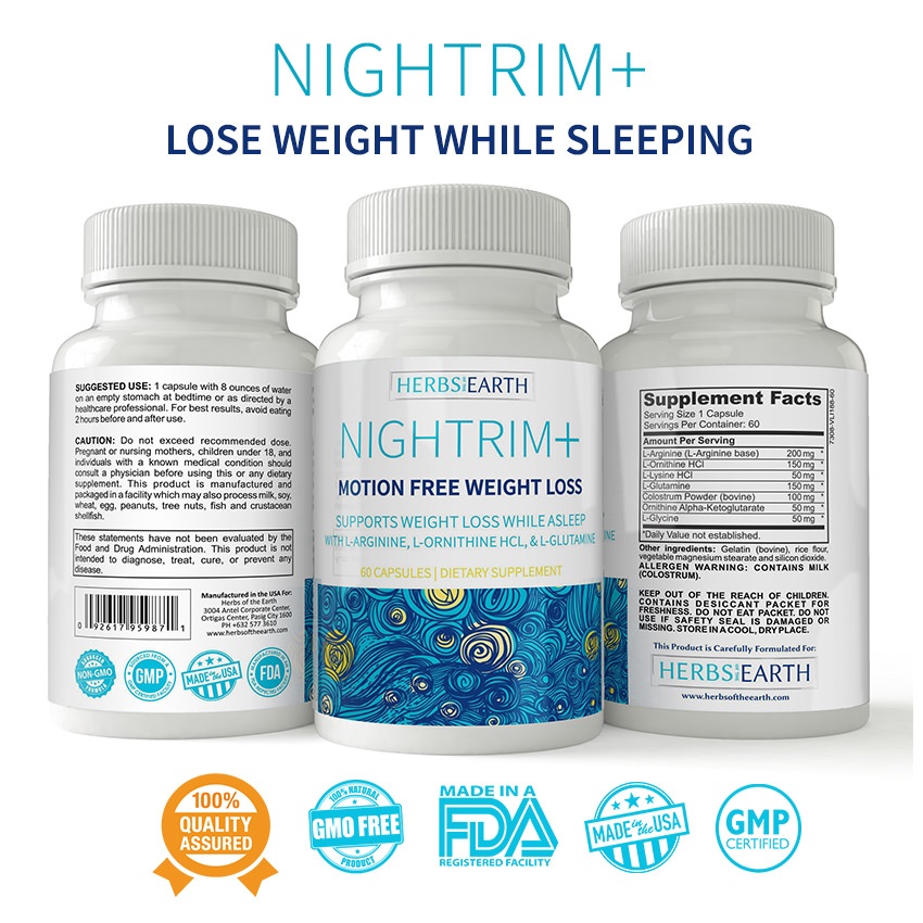 Night Time Weight Loss Supplement Nightrim Diet Pills Burn Fat