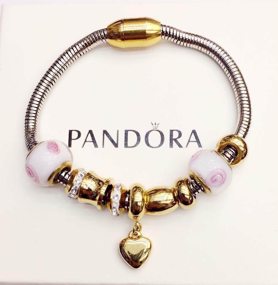 Pandora Philippines Price List Watches Charms Pandora Bracelet 18k Gold Mixed Heart Pendant Design