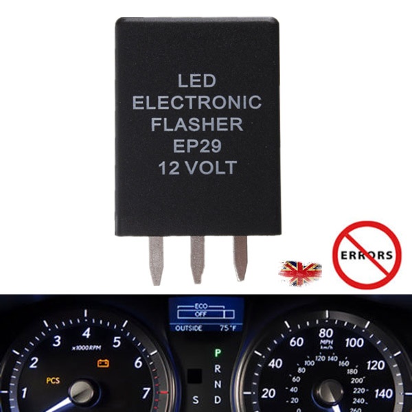 EP29 4-Pin LED Flasher Relay Fix Hyper Flash Turn Signal Decoder Equalizer