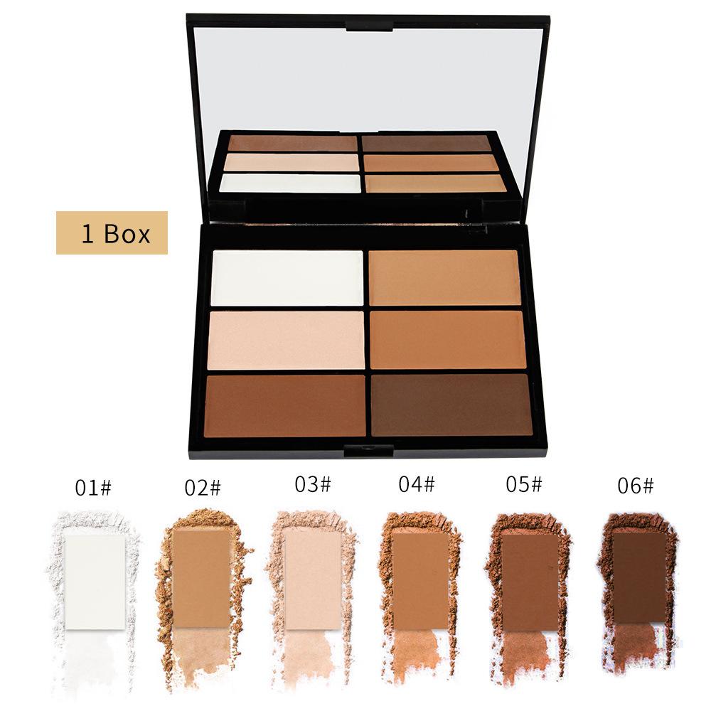 Magical Halo 6 Colors Concealer Cream Contour Palette Kit Makeup Bronzer Highlighter Powder Trimming Contouring Grooming Palette Philippines