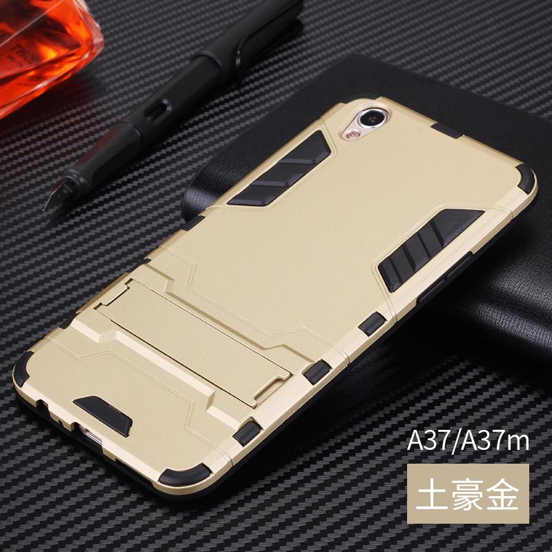 Kumeng oppoa37 Casing HP a37m Casing a37t Silikon Bungkus Penuh a33 anti jatuh Hardcase model uniseks pasang